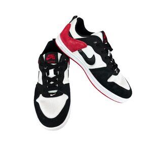 Nike SB Alleyoop GS Youth Sneakers Size 5Y Black/White/Red Athletic Shoes